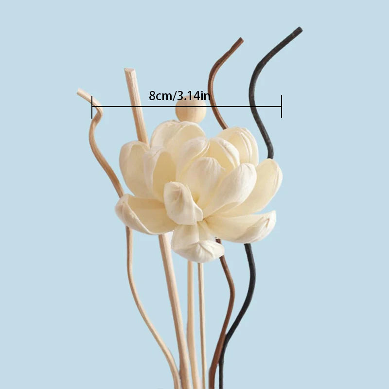 1 Set Diffuser Sticks Flower Aromatherapy Rattan No Fire Aroma Diffuser Sticks Home Living Room Aromatic Incense Supplies