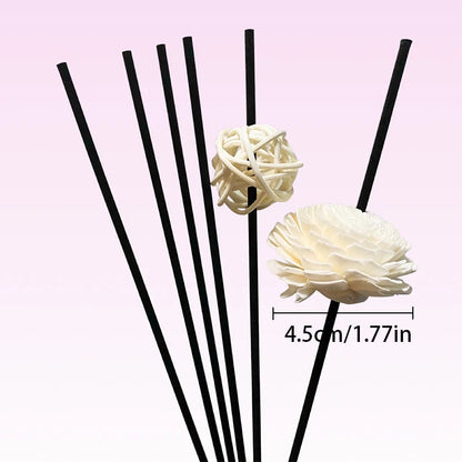 1 Set Diffuser Sticks Flower Aromatherapy Rattan No Fire Aroma Diffuser Sticks Home Living Room Aromatic Incense Supplies