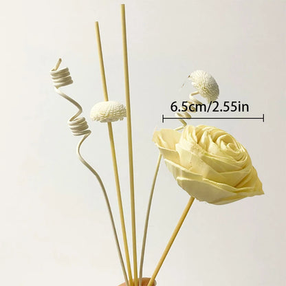 1 Set Diffuser Sticks Flower Aromatherapy Rattan No Fire Aroma Diffuser Sticks Home Living Room Aromatic Incense Supplies